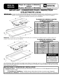 Maytag Cooktop MEC5430 