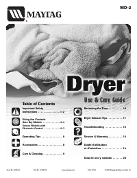 Maytag MEDX6STBW Installation 