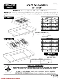 Maytag MGC4436BDB - 36 Inch Gas Cooktop 