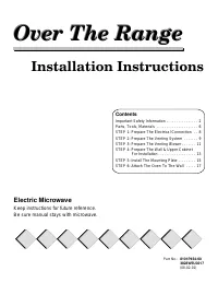 Maytag MMV4184AAW Installation 