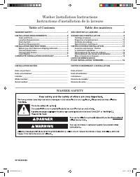 Maytag MVWB750WB Installation 