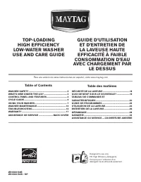 Maytag MVWC425BW 