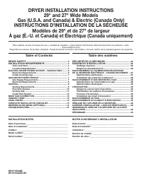 Maytag WGD4870BW Installation 