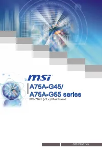 MSI A75A-G55 