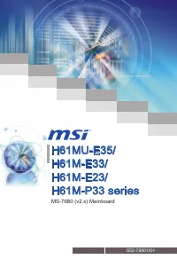 MSI H61M-E33 