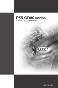 MSI P55 GD80 - Motherboard - ATX 