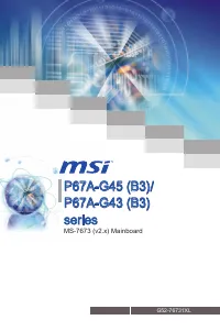 MSI P67A-G45 (B3) 