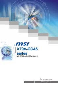 MSI X79A-GD45 Plus seres 