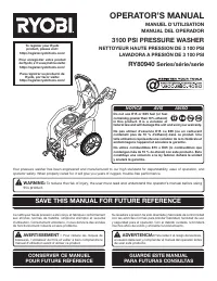 Ryobi RY80940 SERIES 