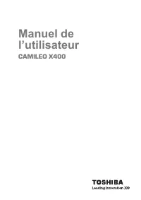 Toshiba Camileo X400 