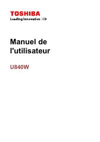 Toshiba Satellite U840W 