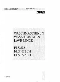 Zanussi FLS872 