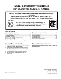 Frigidaire FFES3026TBB