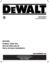 Dewalt DCS7485B TYPE 1
