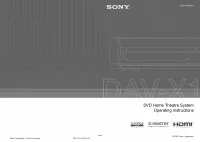 Sony DAV-X1