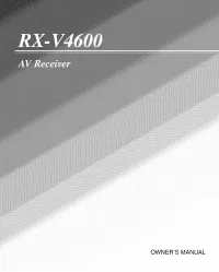 Yamaha RX-V4600